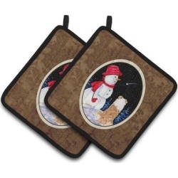 Carolines Treasures SS8573PTHD Australian Shepherd Pair of Pot Holders 7.5 x 3 x