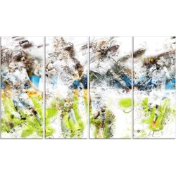 European Football - Large Sport Canvas Art Print