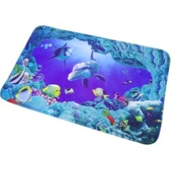 Carolines Treasures MW1156CMT Danny Dolphin Fish Kitchen or Bath Mat