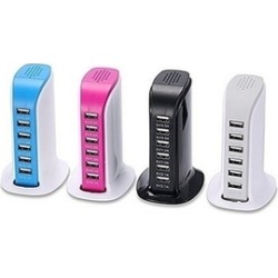 6-Port USB Charging Station