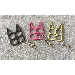 Lightweight Portable Metal Cat Keychains for Self Defense