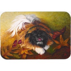 Carolines Treasures MH1046LCB Pekingese Boogie Glass Cutting Board Large