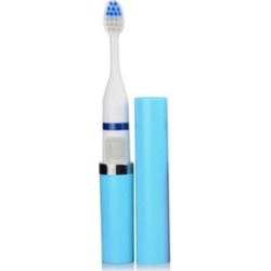 QPower Rechargeable Focus White Electric Toothbrush - Blue