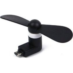 Black Portable USB Mini Fan Phone Accessory For Android Smartphones