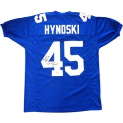 Autographed Henry Hynoski New York Giants Blue Custom Jersey