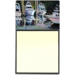 Carolines Treasures JMK1048SN Deep Sea Fishing Boats Sticky Note Holder