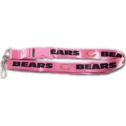 MKW 5717525039 Chicago Bears Breakaway Lanyard with Key Ring- Pink