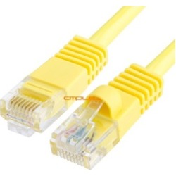 Cmple - RJ45 CAT5 CAT5E ETHERNET LAN NETWORK CABLE - 5 FT Yellow
