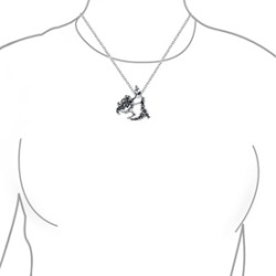 Sterling Silver Aquarius Zodiac Sign Pendant