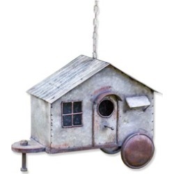 Happy Camper Metal Birdhouse