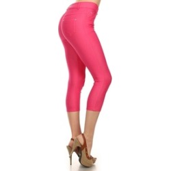 Solid Color Capri Fashion Jeggings U