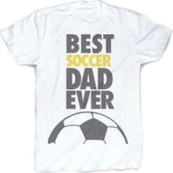 Best Dad Ever T-Shirt Vintage Faded Soccer T-Shirt