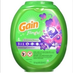 Gain Flings Moonlight Breeze Laundry Detergent Packs, 81 Count