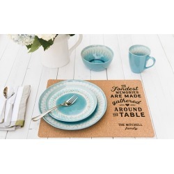 One, Two, Three, Five, or Ten Sets of Two Personalized Cork Placemats from Qualtry (Up to 77% Off)