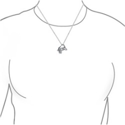 Sterling Silver Pisces Zodiac Sign Pendant