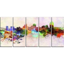 Cincinnati Skyline - Cityscape Canvas Artwork Print