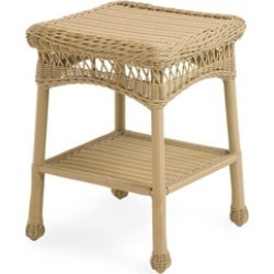 Wicker Lane OTI001-C Outdoor Honey Wicker Patio Furniture End Table Wicker Lane OTI001-C Outdoor Honey Wicker Patio Furniture End Table