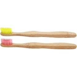 4 pcs Bamboo Toothbrush for Kids, Natural & Eco Friendly