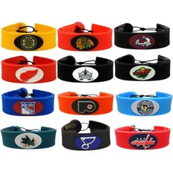 Hockey Puck Rubber Bracelet NHL Gamewear