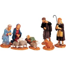 Lemax 92351 Nativity Figurines Porcelain Village Accessory, 9"
