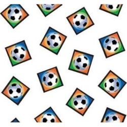 Amscan 577040 Championship Soccer Tablecover Plastic - Pack of 6