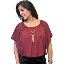 My Belle Juniors/Womens Necklace Circle Top