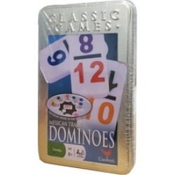 Mexican Games Dominoes Games with Aluminum Case
