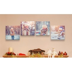 Four 12x12" or 16x16" Personalized Premium Thick-Wrap Canvas Prints from Canvas on Demand (Up to 85% Off)
