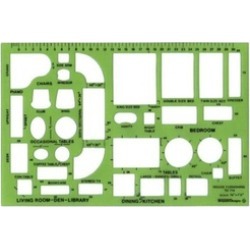 Alvin TD714 Design Templates House Furnishings Template