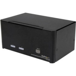 StarTech 2 Port Triple Monitor DVI USB KVM Switch with Audio & USB 2.0 Hub