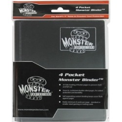 Monster Binders 4PMBK Binder 4 Pocket Monster - Matte Black