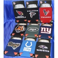 Official NFL Neoprene Collapsible Can Koozie Kolder Kaddy