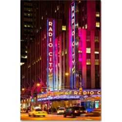 Philippe Hugonnard 'Night Walk in Manhattan' Canvas Art