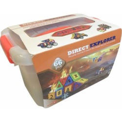 3D Magnetic Toys 66pcs Magnetic Construction Set - Direct Explorer : image 3D Magnetic Toys 66pcs Magnetic Construction Set - Direct Explorer