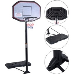 Costway 10ft 43" Backboard In/outdoor Adjustable Height Basketball