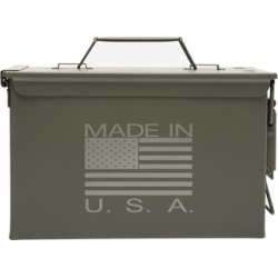 Metal Ammo Can with Made In USA Laser Engraving