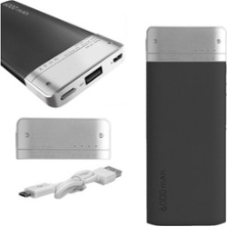 Universal Leather Power Bank Portable PBC-6000 MAh