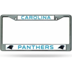 Carolina Panthers Chrome License Plate Frame