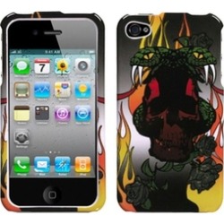 Insten Fire Snake Case For iPhone 4 4S