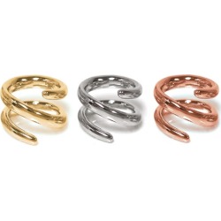 High Polished Spiral Ring by Eternally Haute