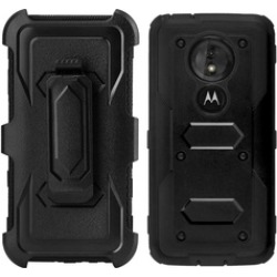 For Motorola Moto G6 Play Case Kickstand Belt clip screen protector
