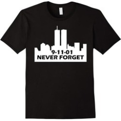 We Will Never Forget T-Shirt 9/11 American Flag