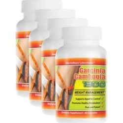 4 Pack PURE Garcinia Cambogia Extract Natural Weight Loss 60% HCA Diet