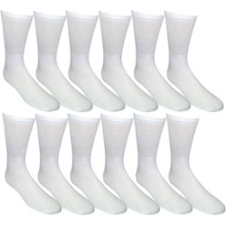 12 Pairs Value Pack of Wholesale Sock Deals Childrens Crew Socks