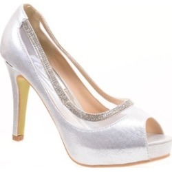 Sparkly Peep Toe Platform Stiletto Dress Evening Pumps Women's Heels