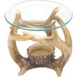 Rustic Antler Style Fragrance Oil Warmer uses Tealight Candle