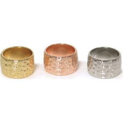 Hammered Cigar Ring by Eternally Haute