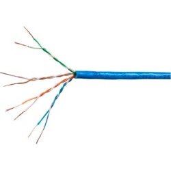 SlimRun Cat6 Ethernet Bulk Cable Stranded UTP 28AWG 1000ft Blue