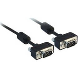 CableWholesale 10H1-11106 Slim SVGA Cable with Ferrites Black HD15 Male Coaxial