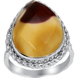 Orchid Jewelry 925 Sterling Silver 7 Carat Mookaite Jasper Ring